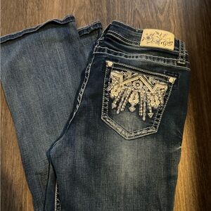 Embellished Blue Jeans